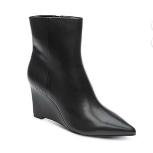 Sanctuary Black Wedge Boots
